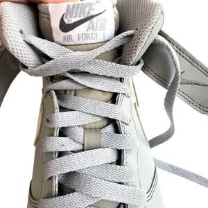 Nike Air Force 1 Mid Wolf Grey Leather Men’s 10.5 Classic Basketball Shoes